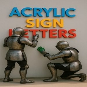 Sign Knights Acrylic Sign Lettering
