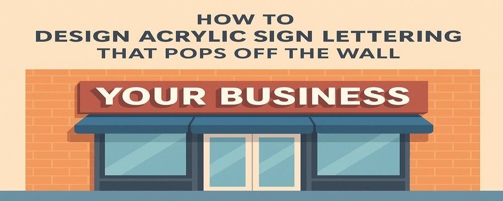 How to Design Acrylic Sign Lettering That Pops Off the Wall Design Acrylic Sign Lettering