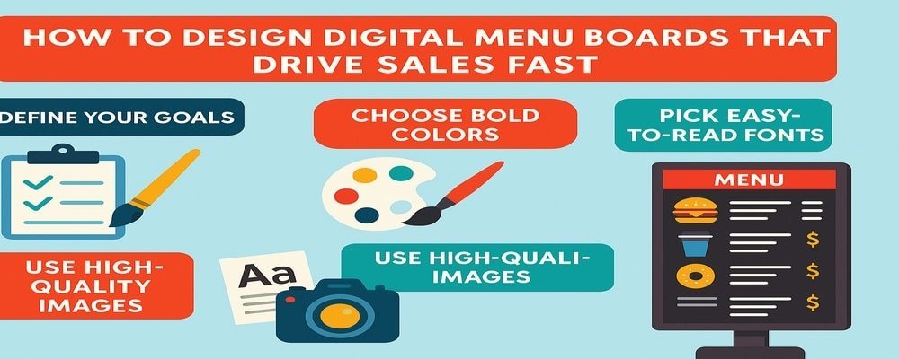 How to Design Digital Menu Boards That Drive Sales Fast Design Digital Menu Boards