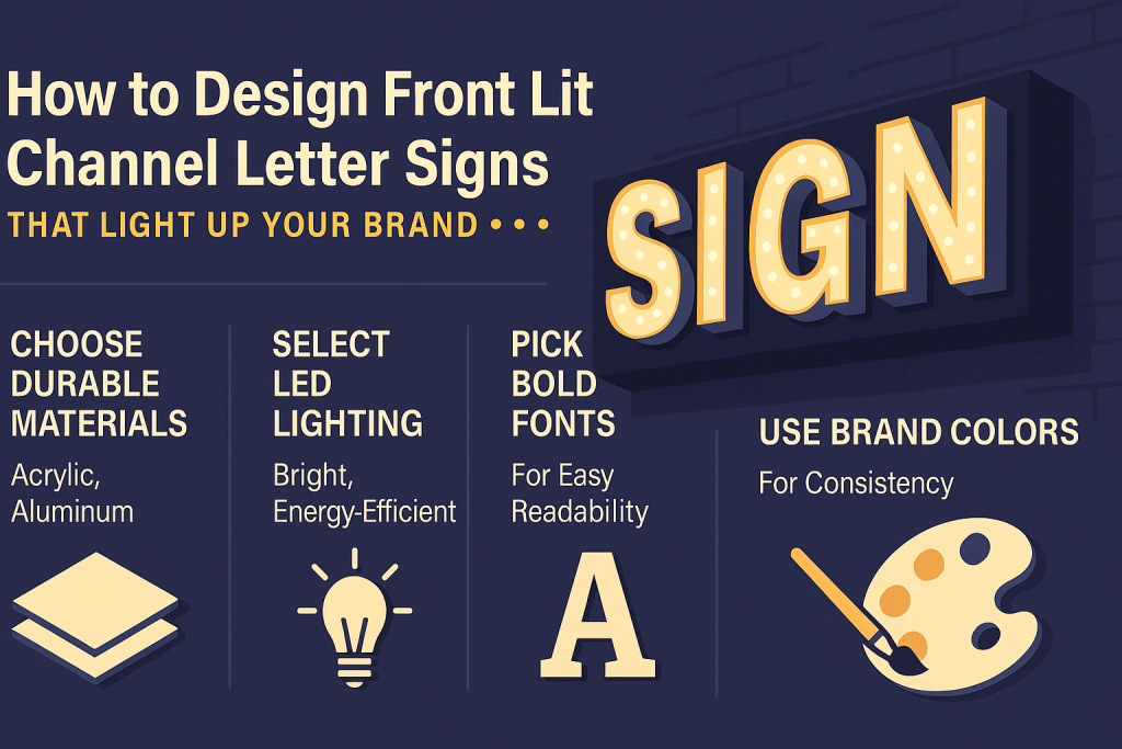 Design Front Lit Channel Letter Signs