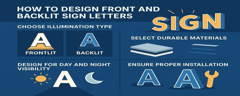 Design Front and Backlit Sign Letters