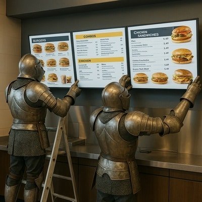 Digital Menu Boards Post And Panel Sign