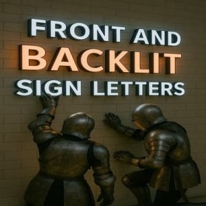 Sign Knights Front And Backlit Sign Letters
