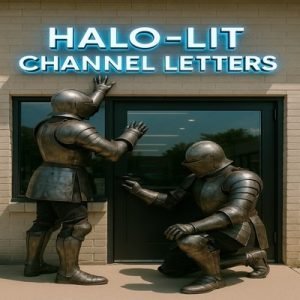 Sign Knights Halo Lit Channel Letters