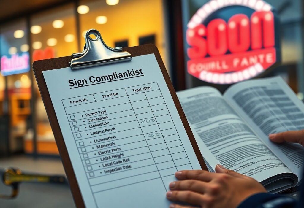 Sign Compliance Checklist - What Belongs On A Sign Compliance Checklist For Business Owners?