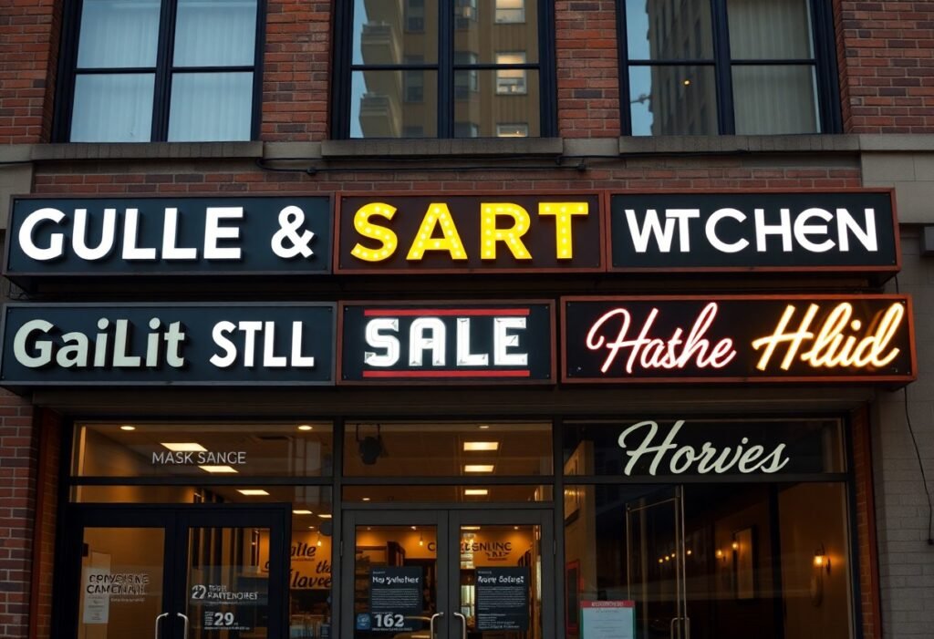 What Are The Best Fonts For Storefront Signs?