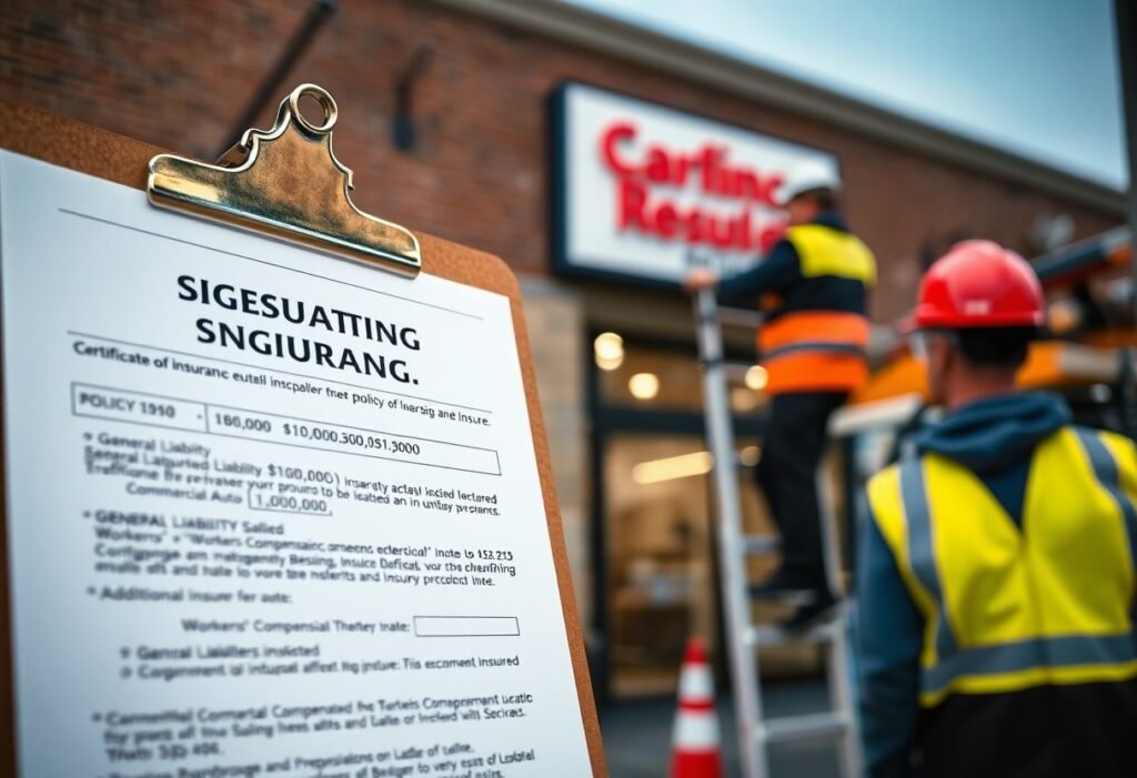 Sign installer insurance coi - what sign installer insurance coi requirements are common? Sign Installer Insurance Coi - What Sign Installer Insurance Coi Requirements Are Common?