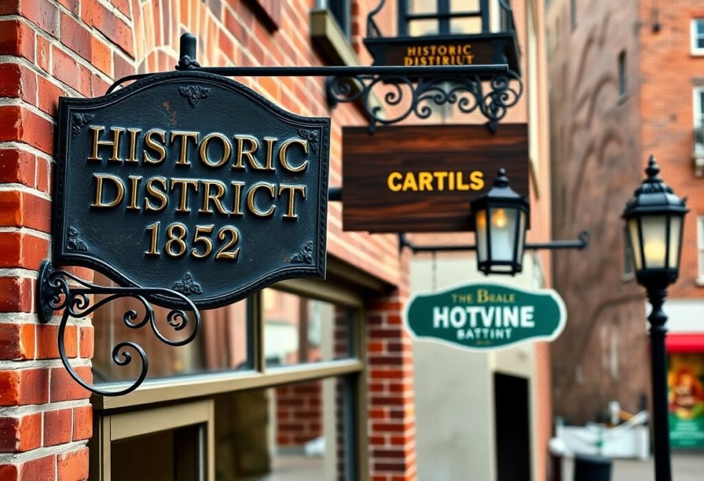 Historic district signage - what historic district signage rules are different from standard areas? Historic District Signage - What Historic District Signage Rules Are Different From Standard Areas?