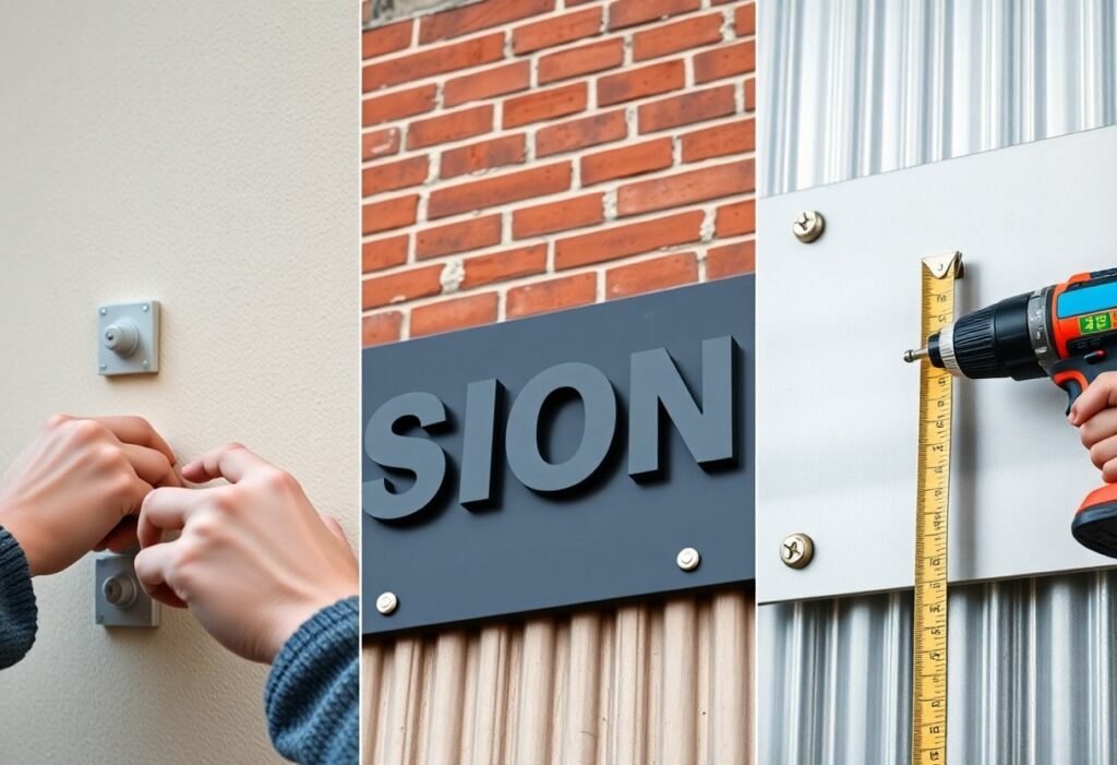Install Sign On Stucco - How Do You Install Sign On Stucco, Brick, Or Metal Surfaces?