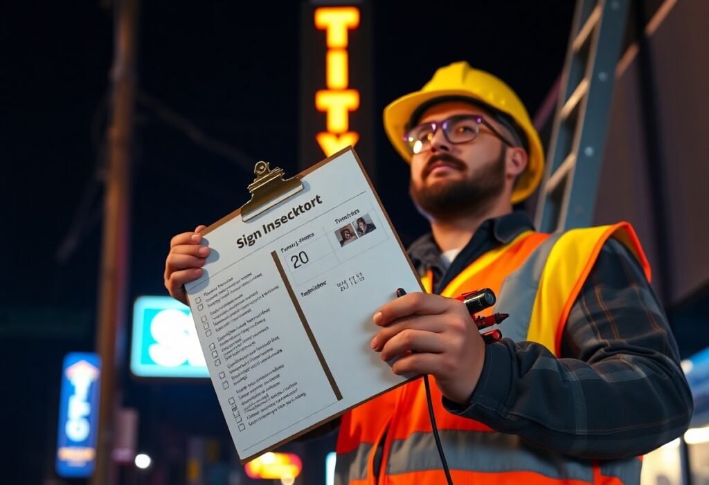 Sign inspection checklist - during inspections, what is included in a sign inspection checklist? Sign Inspection Checklist - During Inspections, What Is Included In A Sign Inspection Checklist?