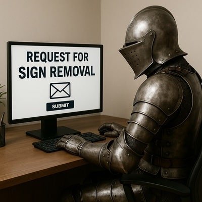 request for Sign Removal Services